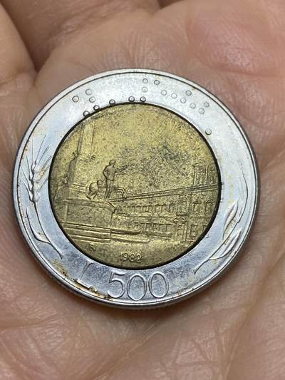 2025年第一百二十三场(总第一百四十九场）外国好品散币(免佣金) - 意大利🇮🇹1982年500里拉(首发年)