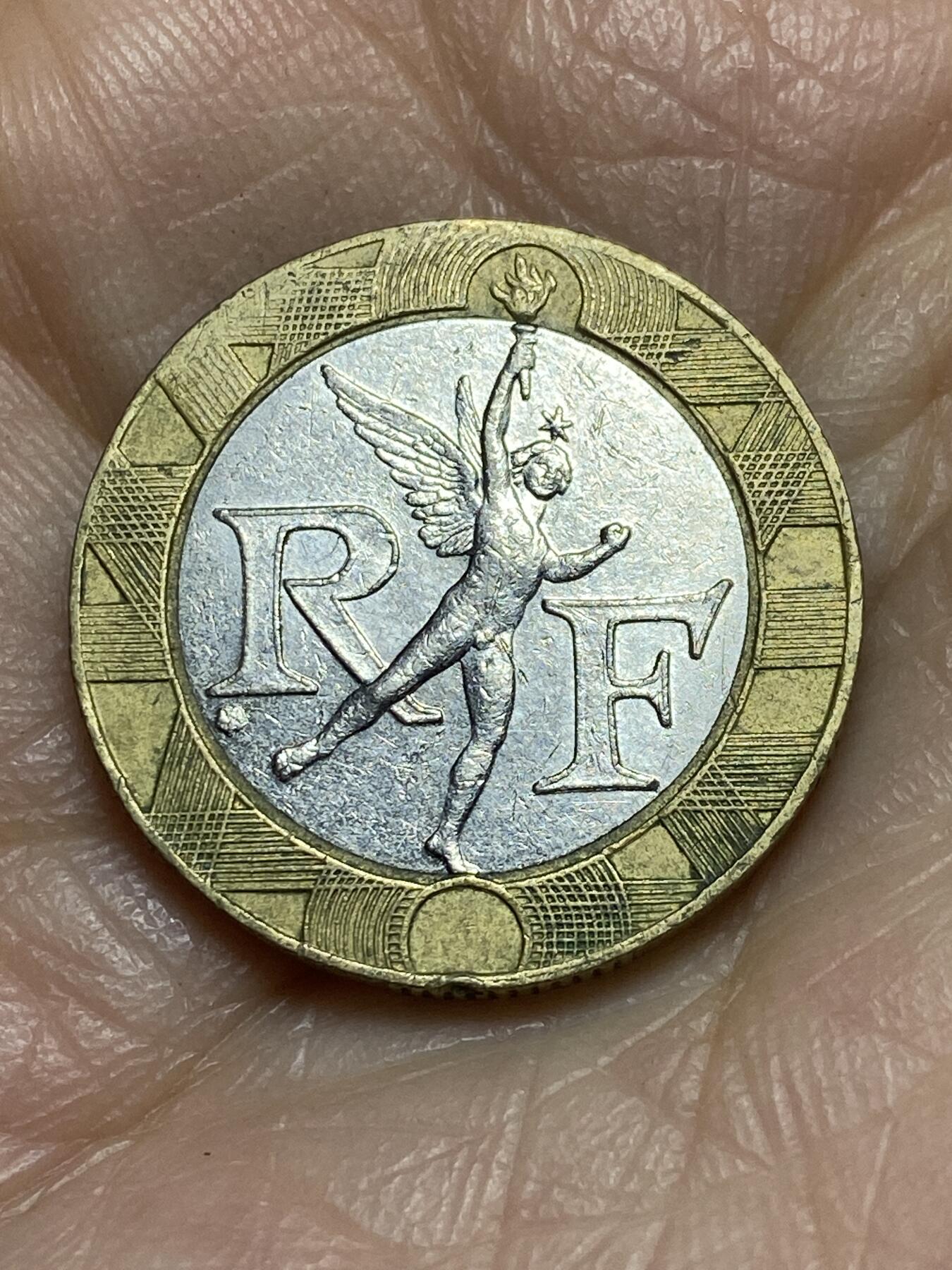 2025年第一百二十三场(总第一百四十九场）外国好品散币(免佣金) 法国🇫🇷1992年10法郎(分段边齿版)