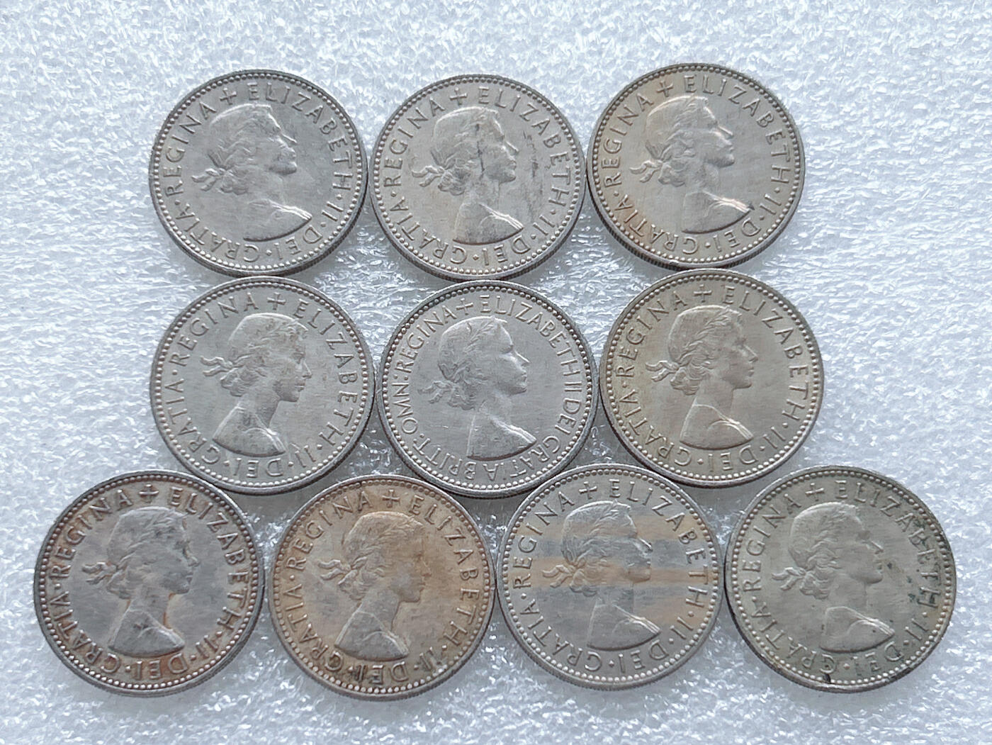 第一海外回流一元起拍收藏 散集专场  第261期 英国1先令站狮版硬币 10枚