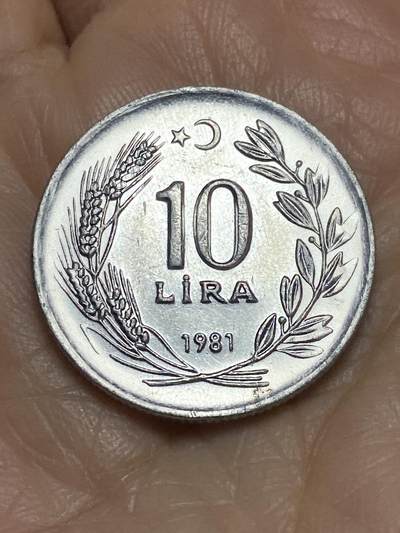 2025年第一百二十二场(总第一百四十八场）外国好品散币(免佣金) - 土耳其🇹🇷1981年10里拉