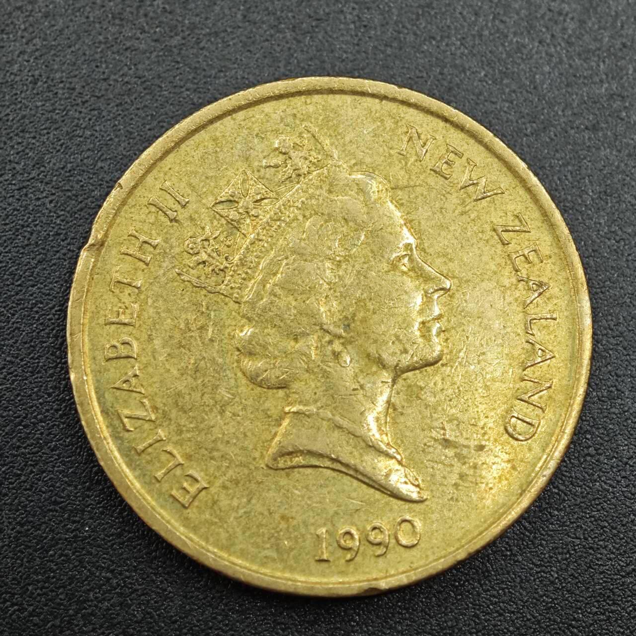 【淘币小摊】实时拍第七百八十八拍   散币小银币场   满百包邮可预留二周 每周一统一发货   新西兰1990年2元铜币