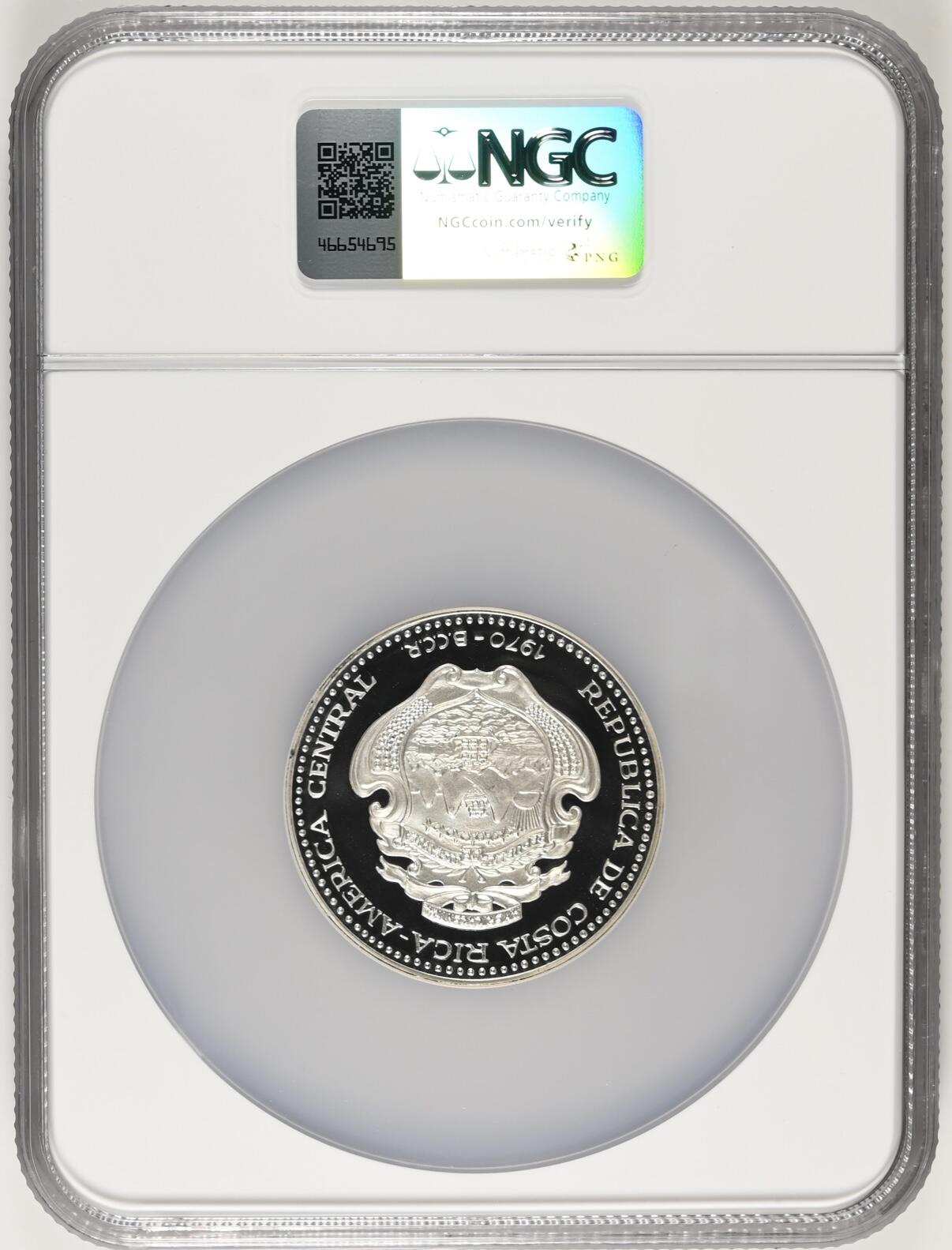 S&S Numismatic世界钱币-拍卖 第115期  哥斯达黎加1970年5枚全套精制纪念银币 NGC PF64-69UC