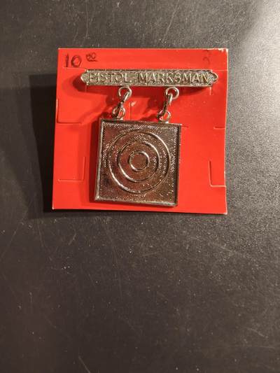 老王徽章第161期 - 美国海军陆战队手枪精确射手资格章