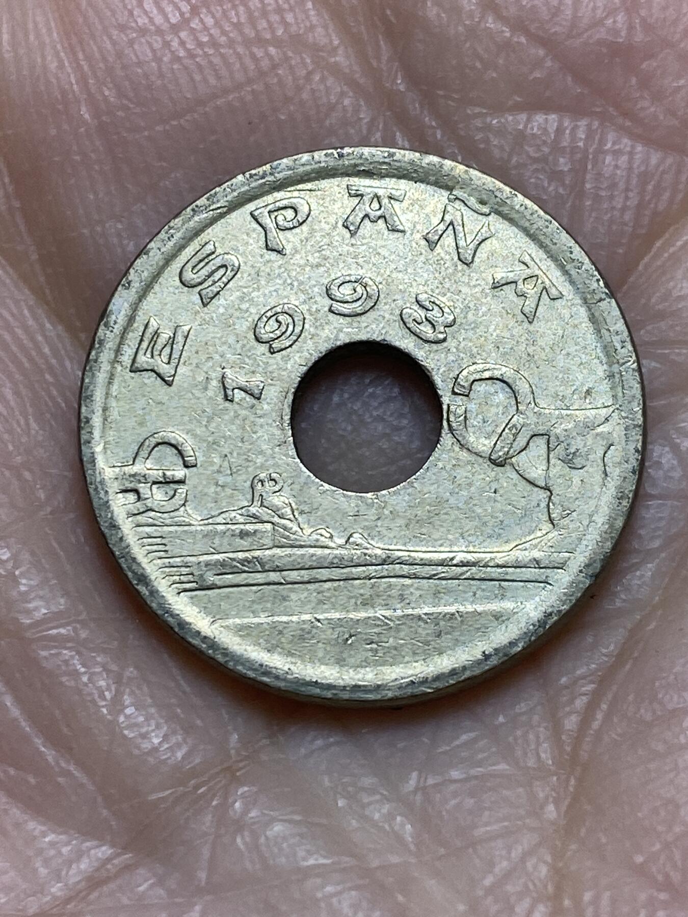 2025年第一百二十二场(总第一百四十八场）外国好品散币(免佣金) 西班牙🇪🇸1993年25比塞塔(巴斯克自治区纪念币)