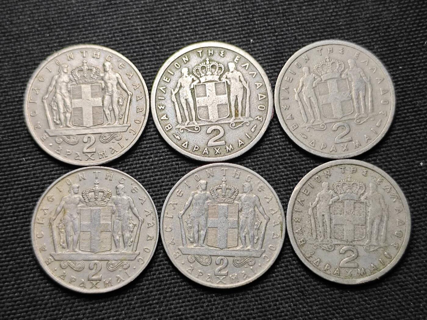 KK钱币收藏小铺  第364场  2月预留时间 周末发货  希腊一组13枚