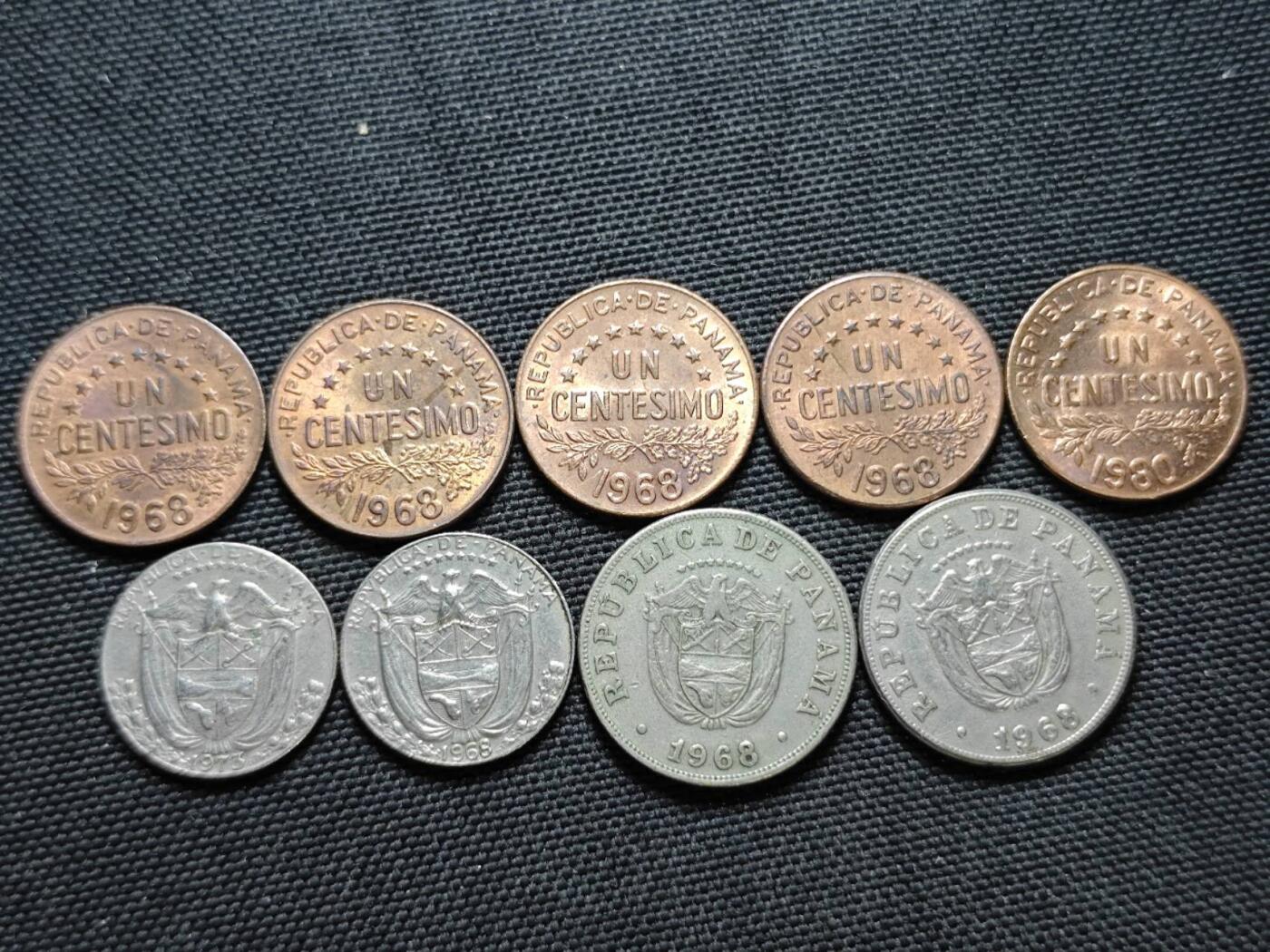 KK钱币收藏小铺  第364场  2月预留时间 周末发货  巴拿马大小面值一组16枚