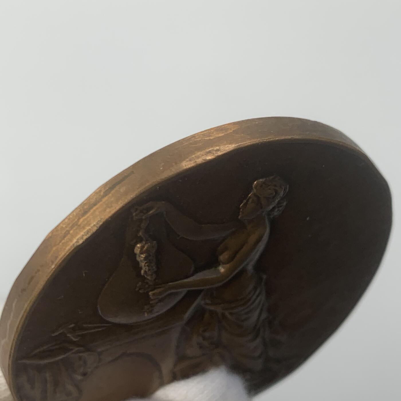 掌中浮雕-藏着的欧洲第040场 1967年新艺术大铜章，50.5mm