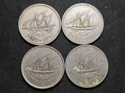 KK钱币收藏小铺  第364场  2月预留时间 周末发货 -  科威特100费尔一组4枚