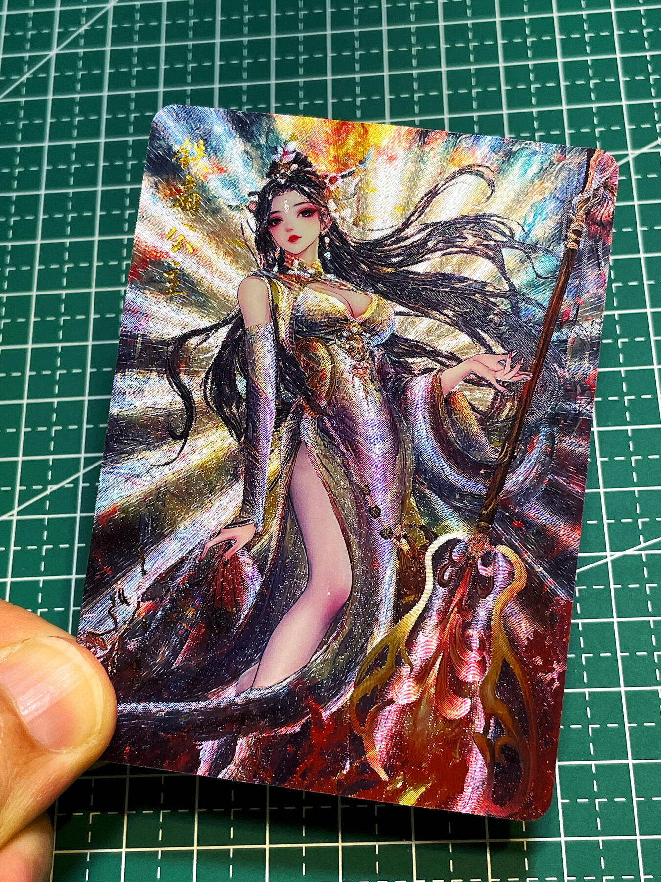 显眼宝36期 11月12日晚21:50截拍 佣金1起 可寄存～ 闲宅卡牌 红尘西游第一弹半粗 散配 铁扇公主 一张 【超美 个人最爱】  63*88