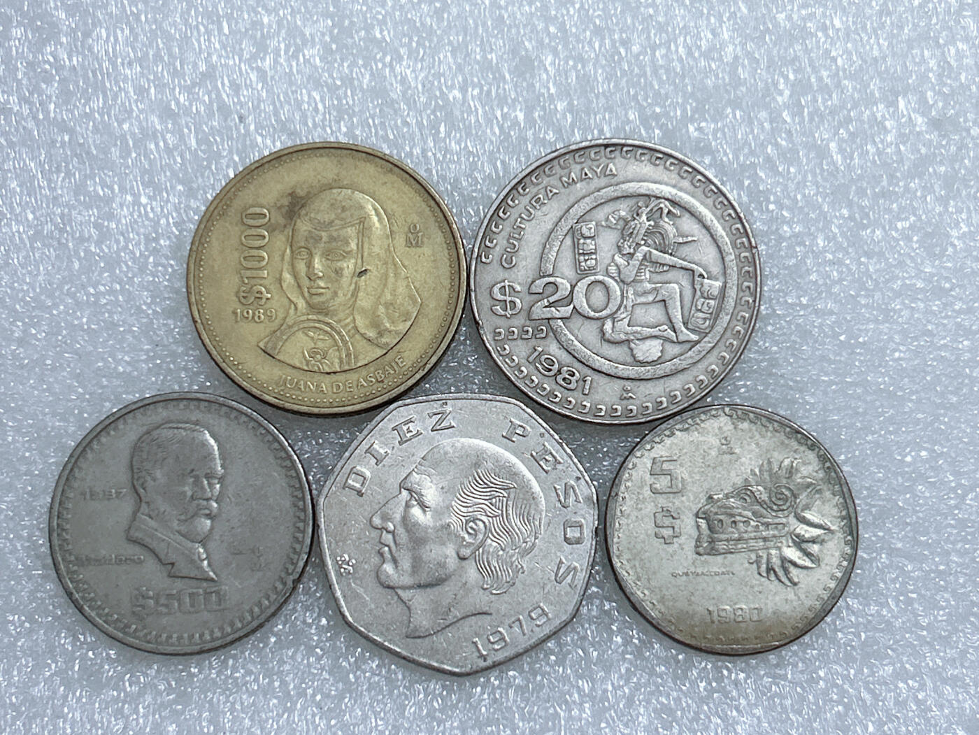 第一海外回流一元起拍收藏 散集专场  第261期 墨西哥大币 5枚