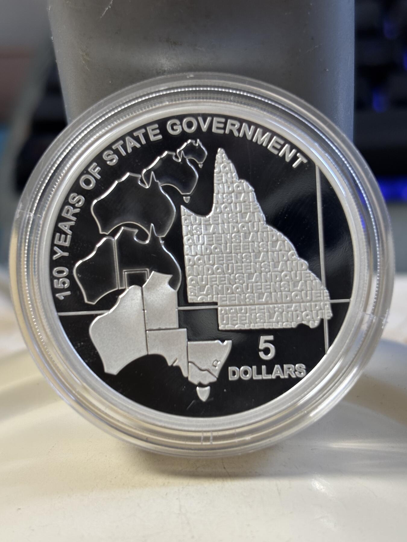 第181期拍卖 澳大利亚2009年昆士兰州150周年36.31克纪念银币，999银，发行12500枚