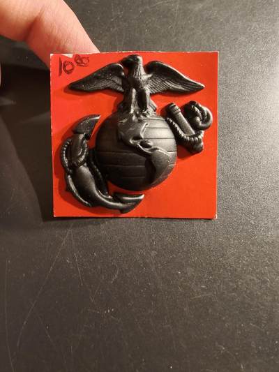 老王徽章第161期 - 美国海军陆战队大檐帽帽徽