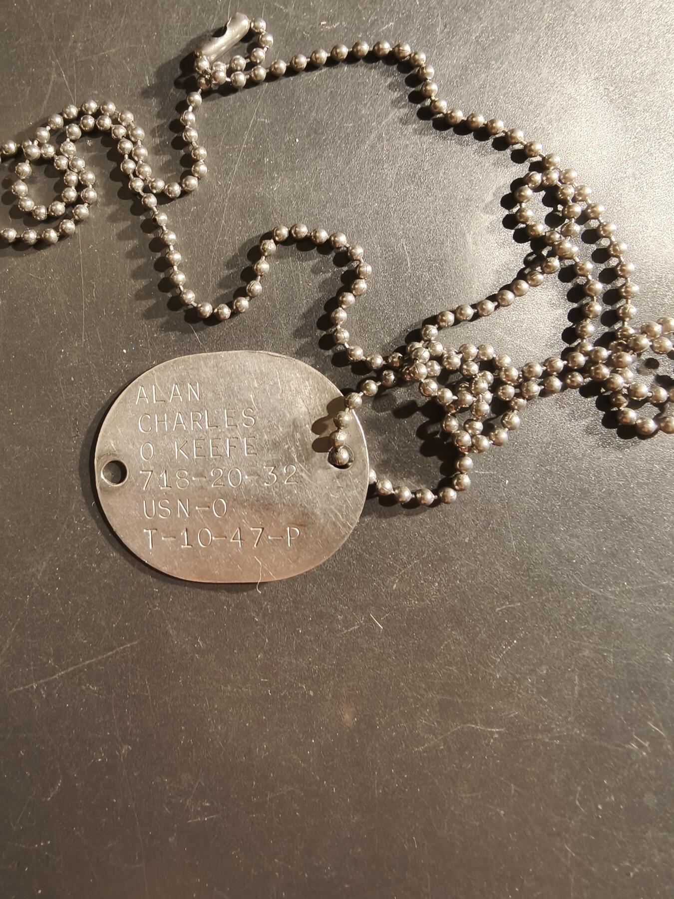 老王徽章第161期 美国海军军官二战时期狗牌