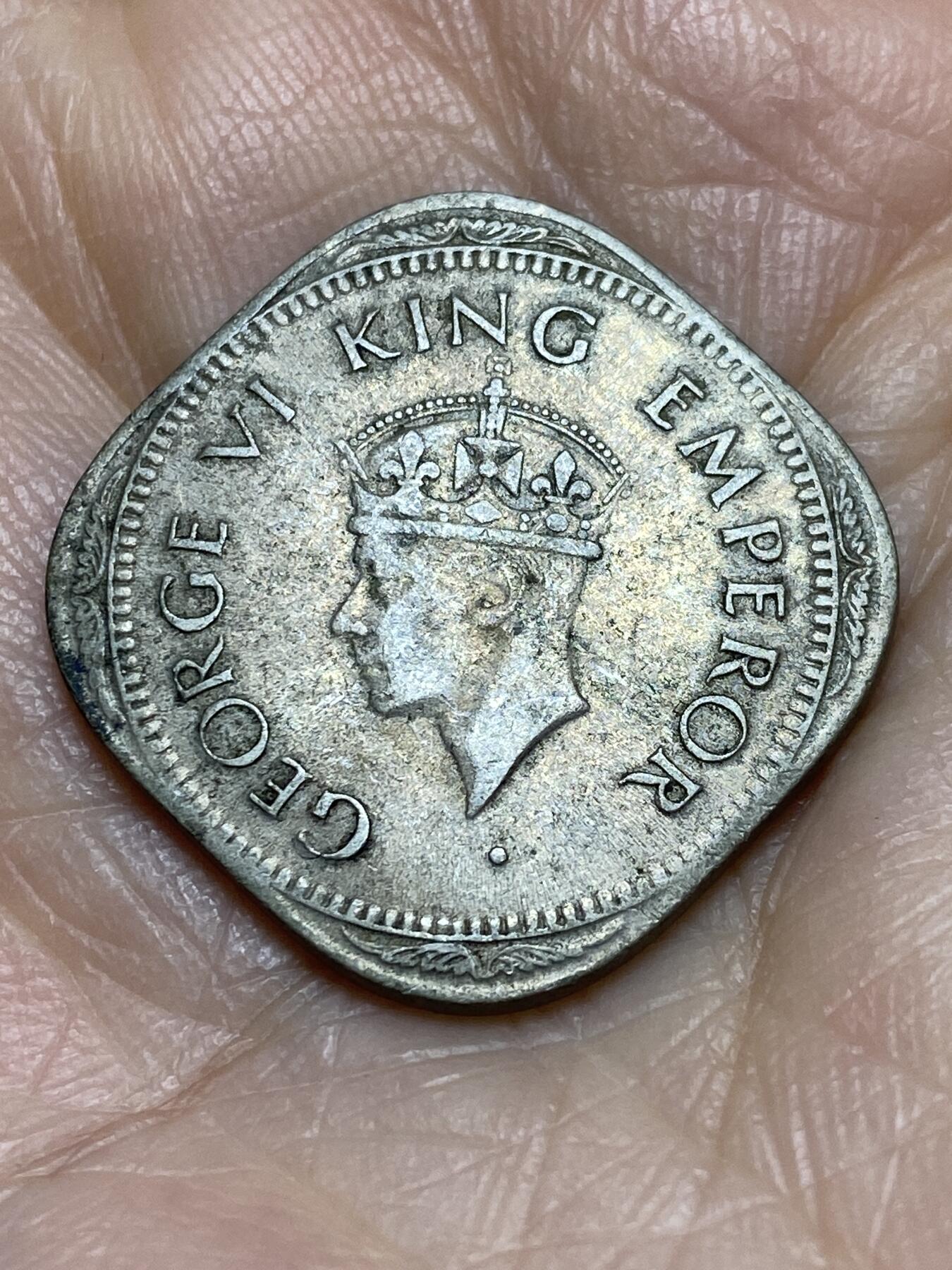 2025年第一百二十二场(总第一百四十八场）外国好品散币(免佣金) 英属印度1946年2安娜(乔治六世时期)