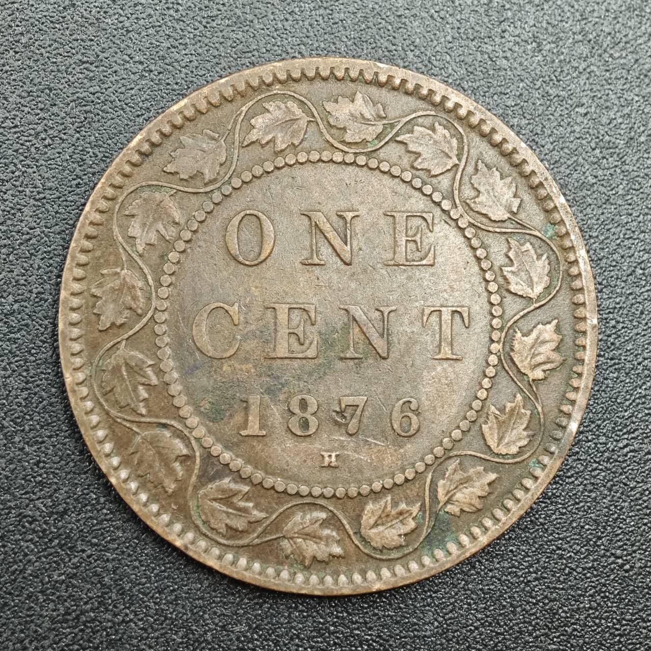 【淘币小摊】实时拍第七百八十八拍   散币小银币场   满百包邮可预留二周 每周一统一发货   加拿大1876年维多利亚一分铜币