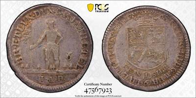 博洋堂“物美丰成”11月精品专场暨第145期（全场包邮） - PCGS AU55 德国布伦瑞克-沃芬布特尔1763年野人6Mgr银币，唯一冠军分！