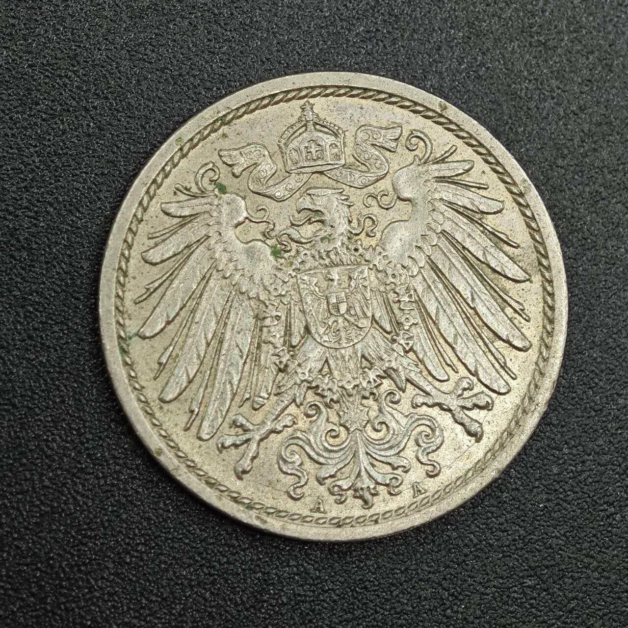 【淘币小摊】实时拍第七百八十八拍   散币小银币场   满百包邮可预留二周 每周一统一发货   德国1911年10芬妮镍币