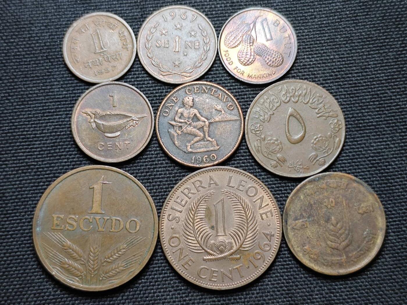 KK钱币收藏小铺  第364场  2月预留时间 周末发货  铜币一组9枚