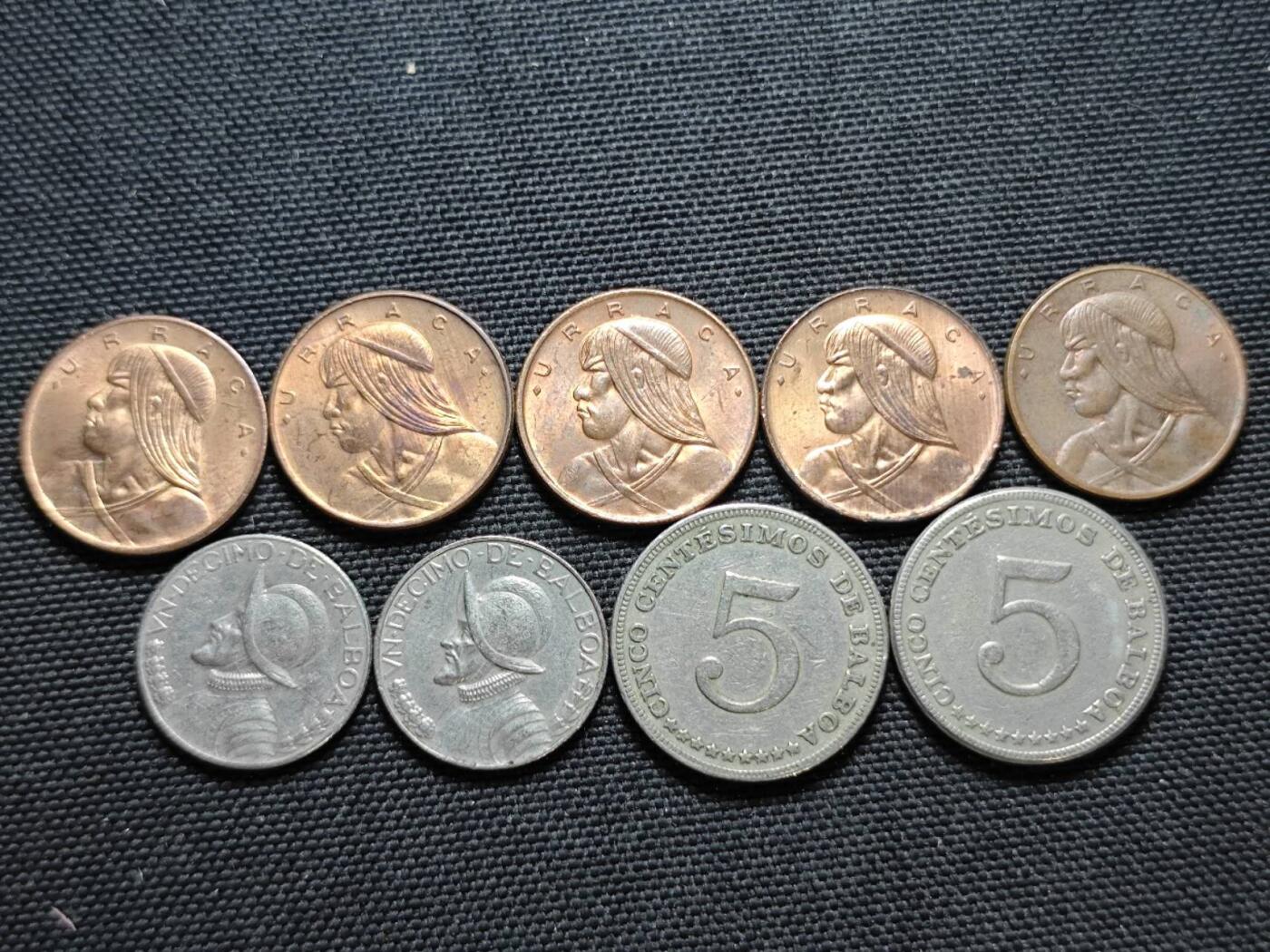 KK钱币收藏小铺  第364场  2月预留时间 周末发货  巴拿马大小面值一组16枚