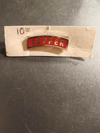 老王徽章第161期 - 美国工兵金属臂章