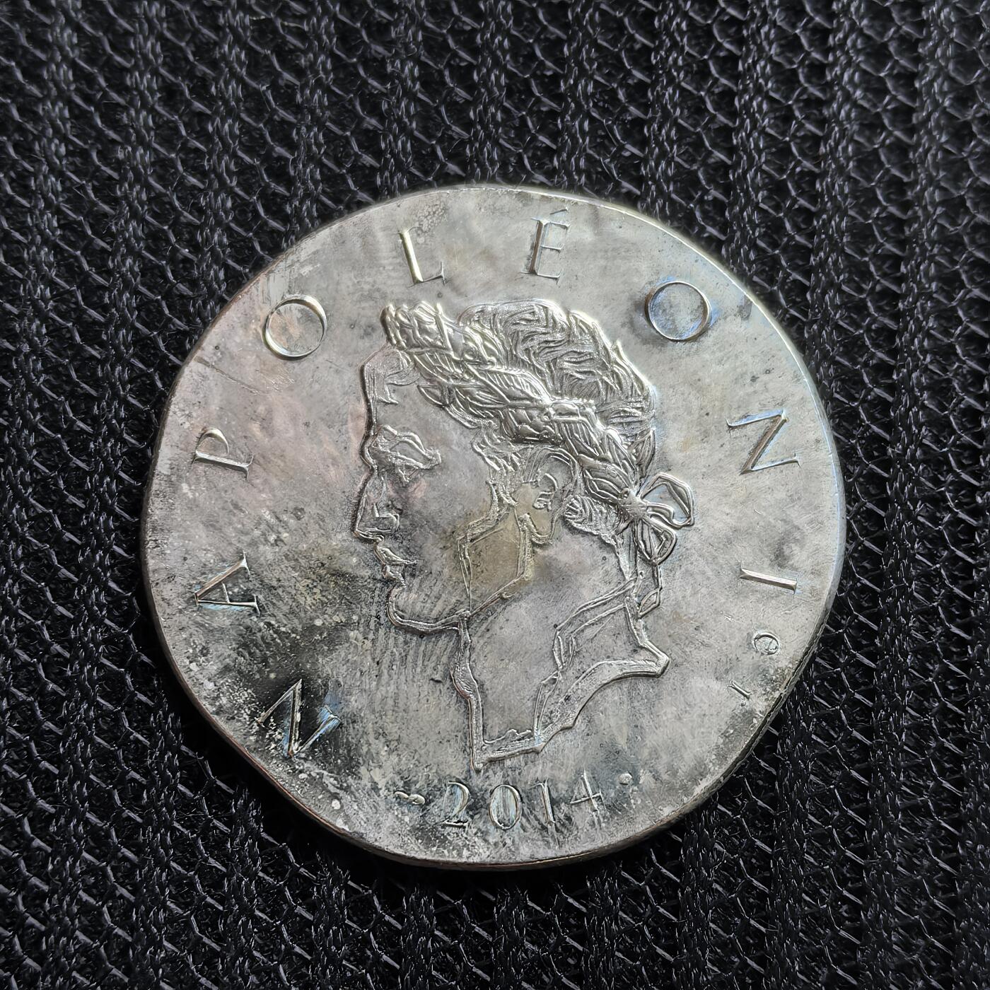 道一币馆币章第一百五十三场 法国2014年王朝国王系列-拿破仑一世10欧元银币 22.2g 900S 10000