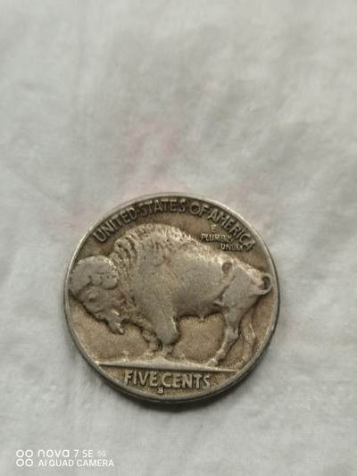 硬币 - 35年美国印第安人野牛图镍币