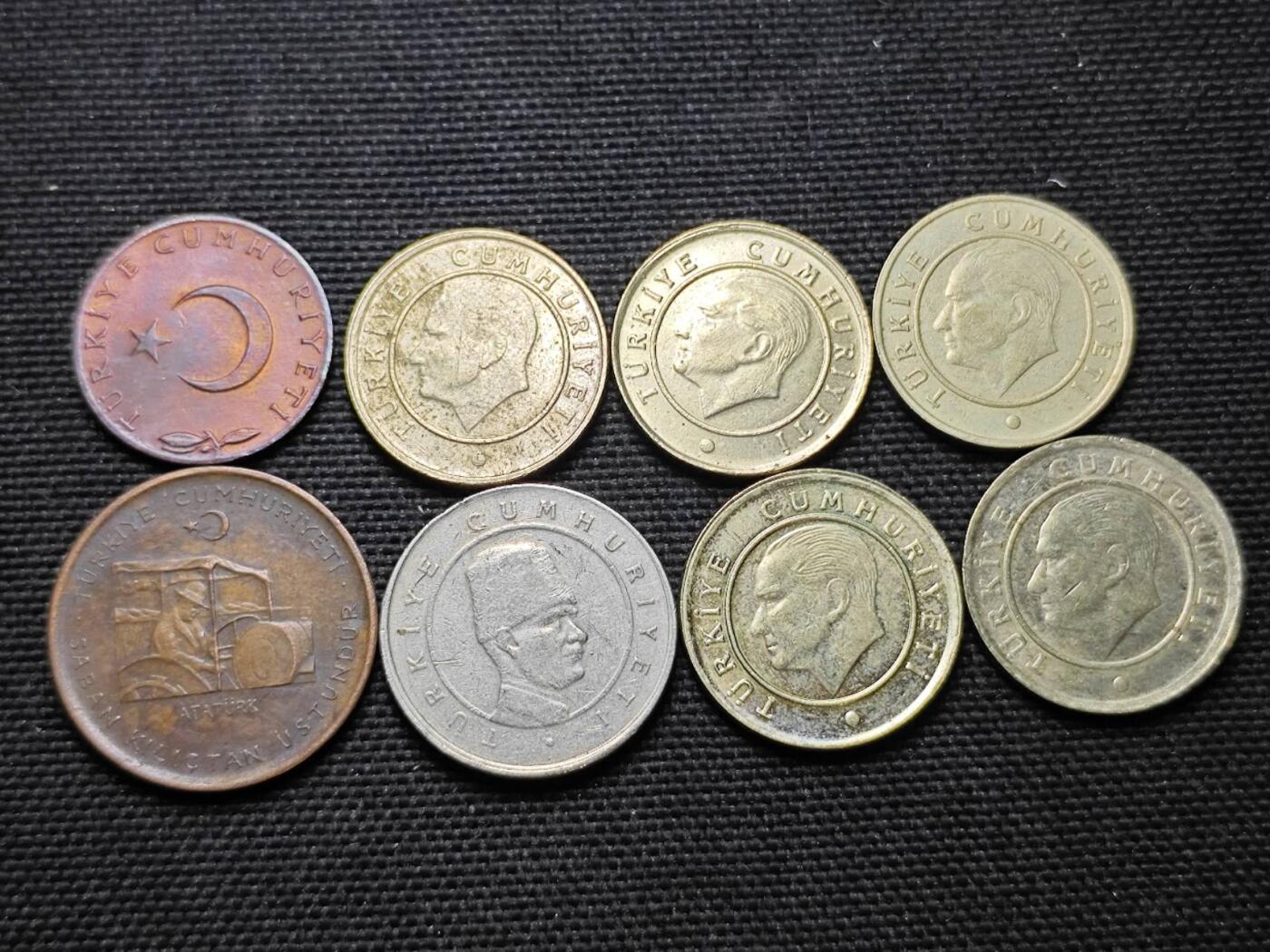 KK钱币收藏小铺  第364场  2月预留时间 周末发货  土耳其一组13枚