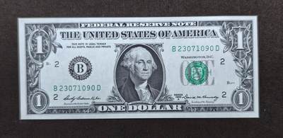 北京马甸外国币专卖第146期，外国纸币币专场，陆续上拍，欢迎关注 - 1969年版美国1美元全新纸币