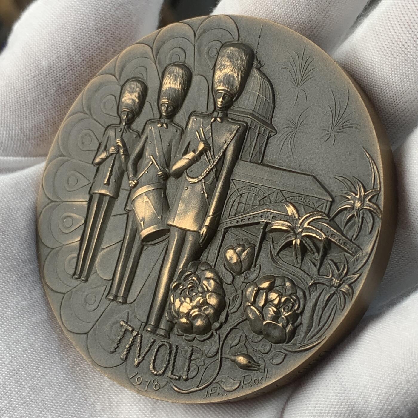 掌中浮雕-藏着的欧洲第040场 1978年丹麦音乐节大铜章，70mm，原盒