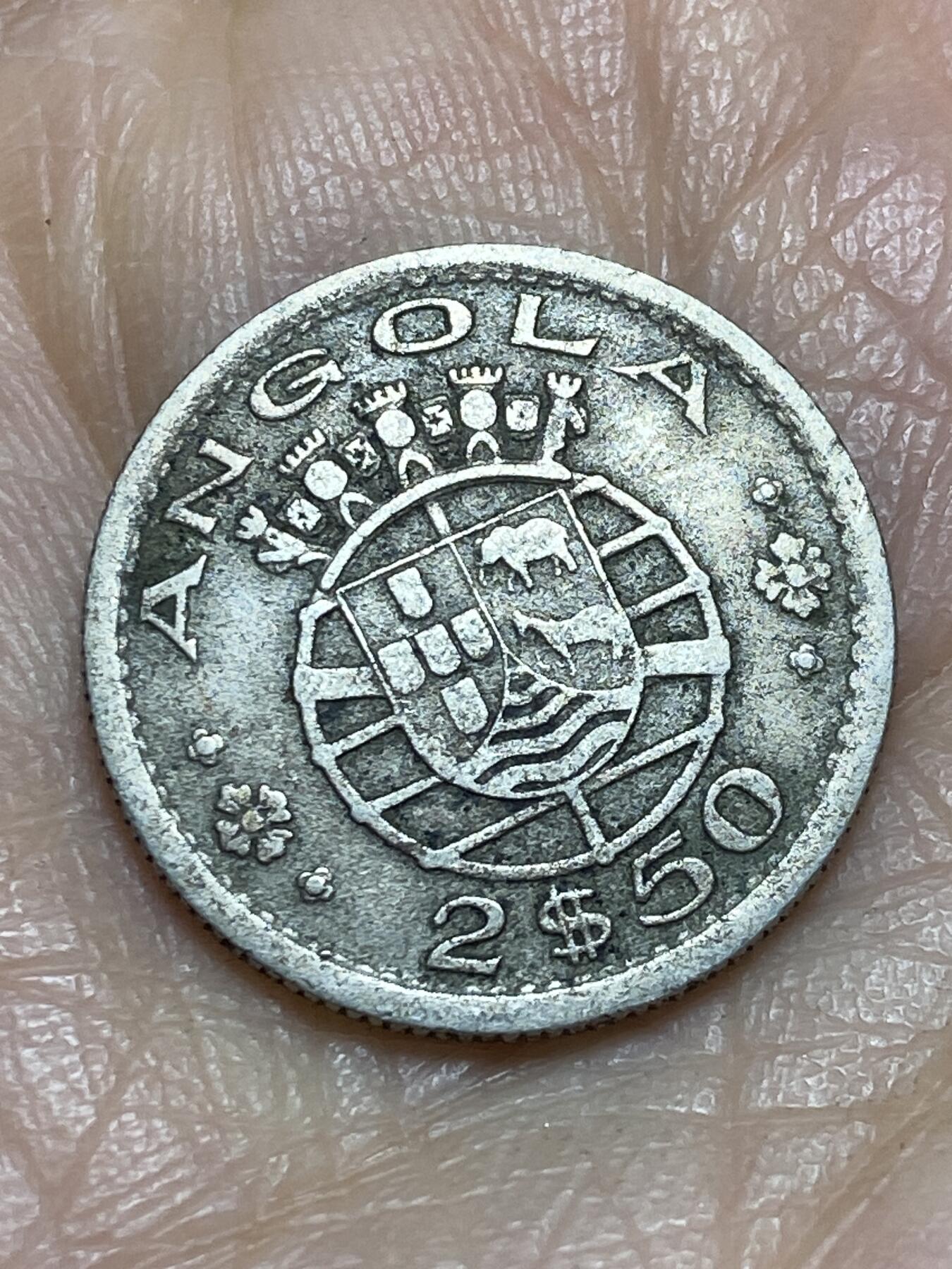 2025年第一百二十三场(总第一百四十九场）外国好品散币(免佣金) 葡属安哥拉1953年2.5埃斯库多