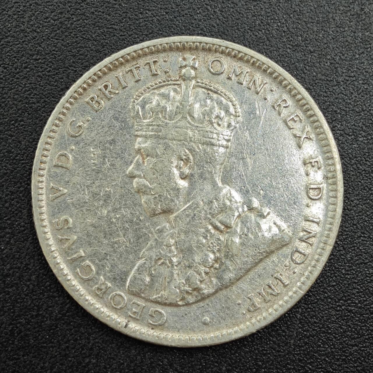 【淘币小摊】实时拍第七百八十八拍   散币小银币场   满百包邮可预留二周 每周一统一发货   澳大利亚1917年乔治五世一先令银币