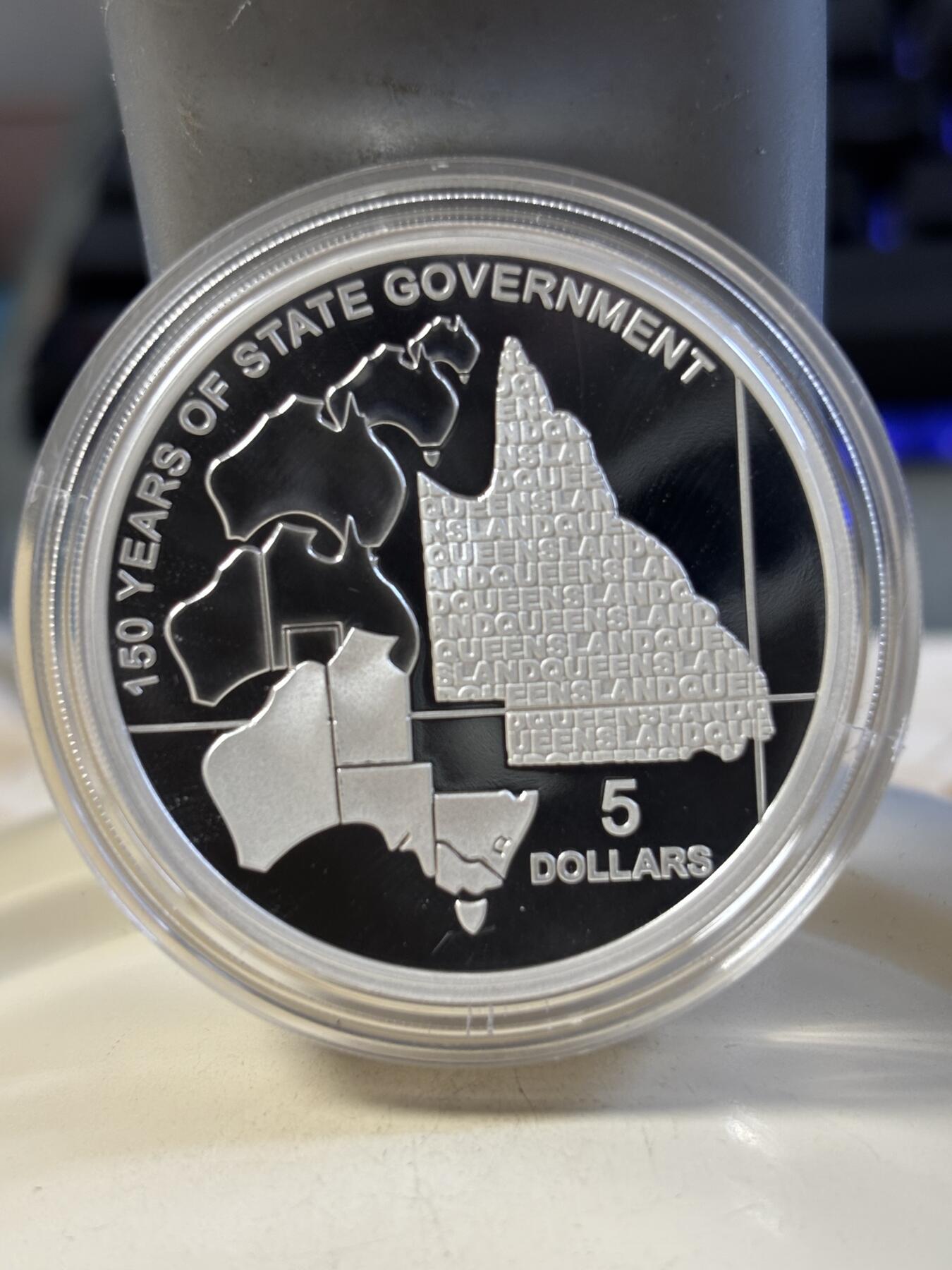 第181期拍卖 澳大利亚2009年昆士兰州150周年36.31克纪念银币，999银，发行12500枚