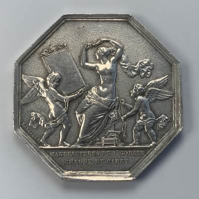 掌中浮雕-藏着的欧洲第040场 - 法国魔镜八角银章，对边32.68mm，18g