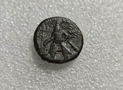 瓶子🏺第215期拍卖会 - 贵霜王朝打制铜币  四德大型铜币