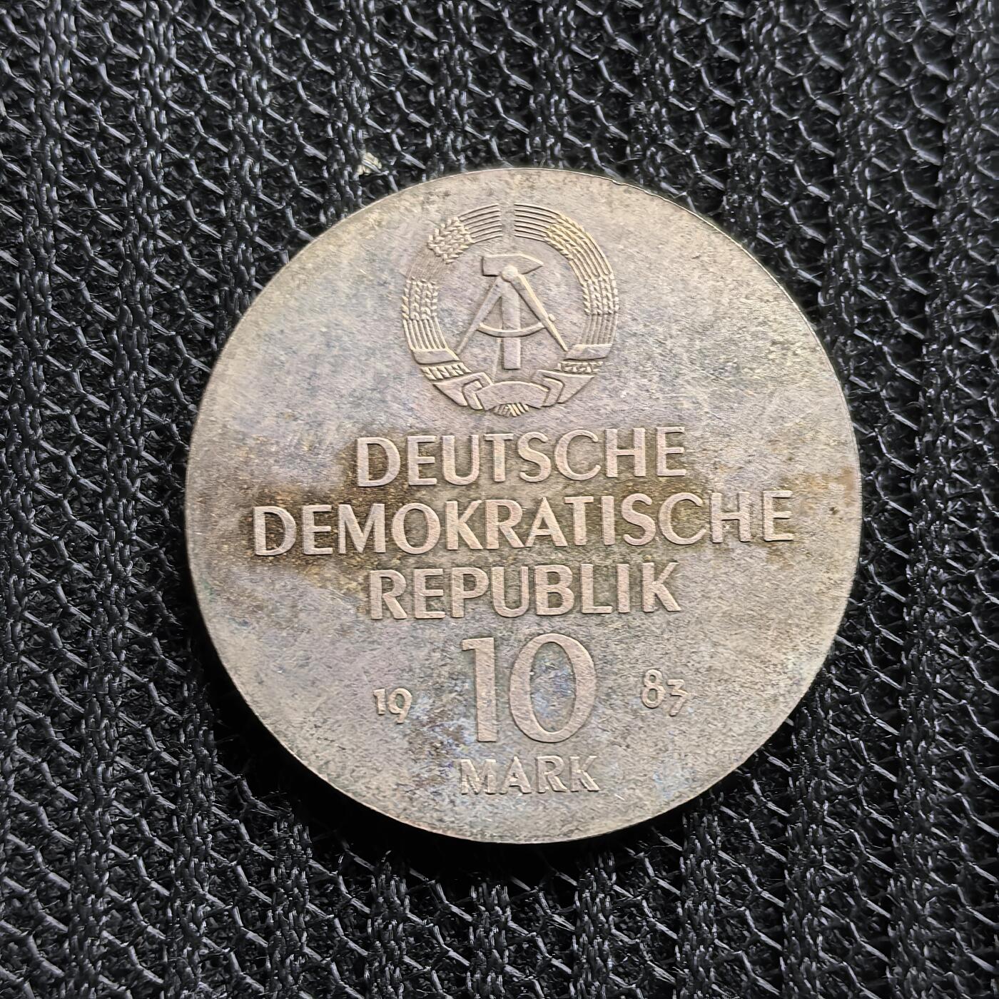 道一币馆币章第一百五十三场 民主德国1983年作曲家理查德·瓦格纳逝世100周年10马克银币 17g 500s 49500