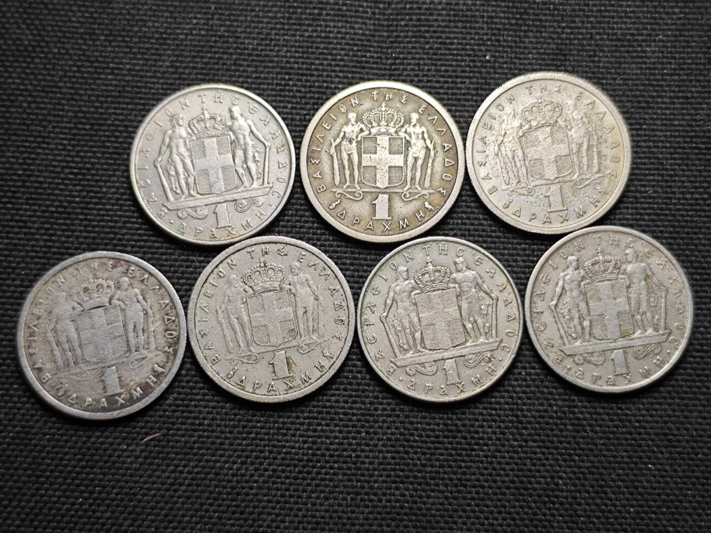 KK钱币收藏小铺  第364场  2月预留时间 周末发货  希腊一组13枚