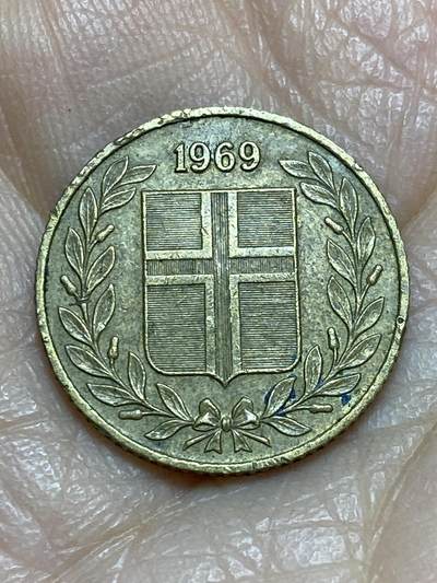 2025年第一百二十三场(总第一百四十九场）外国好品散币(免佣金) 冰岛🇮🇸1969年50奥拉(共和国时期第一套)