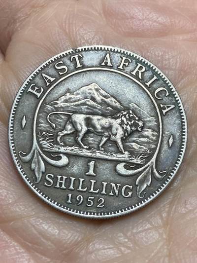 2025年第一百二十三场(总第一百四十九场）外国好品散币(免佣金) - 东非1952年1先令(乔治六世时期，关门年)