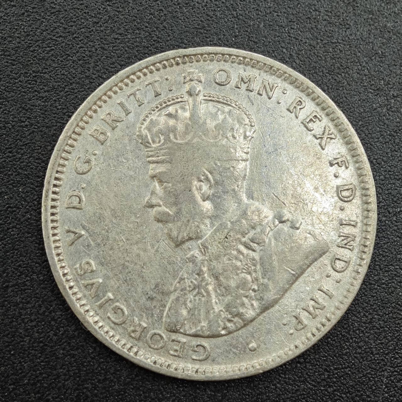 【淘币小摊】实时拍第七百八十八拍   散币小银币场   满百包邮可预留二周 每周一统一发货   澳大利亚1925年乔治五世一先令银币