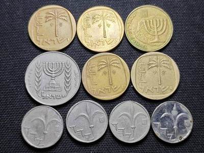 KK钱币收藏小铺  第364场  2月预留时间 周末发货 -  以色列一组10枚