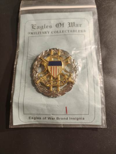 老王徽章第161期 - 美国参谋长联席会议证章     梅耶厂     尺寸50×55mm 