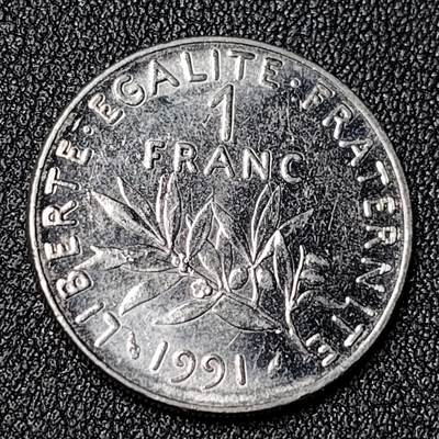 泉币菌-第124场-精品福利场(115场之后的本周末发货，感谢理解) - 法国1法郎播种女神24mm欧洲