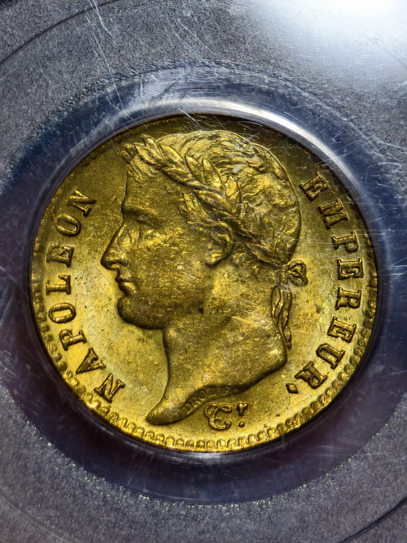 PCGS-MS62法国1812年拿破仑一世20法郎金币