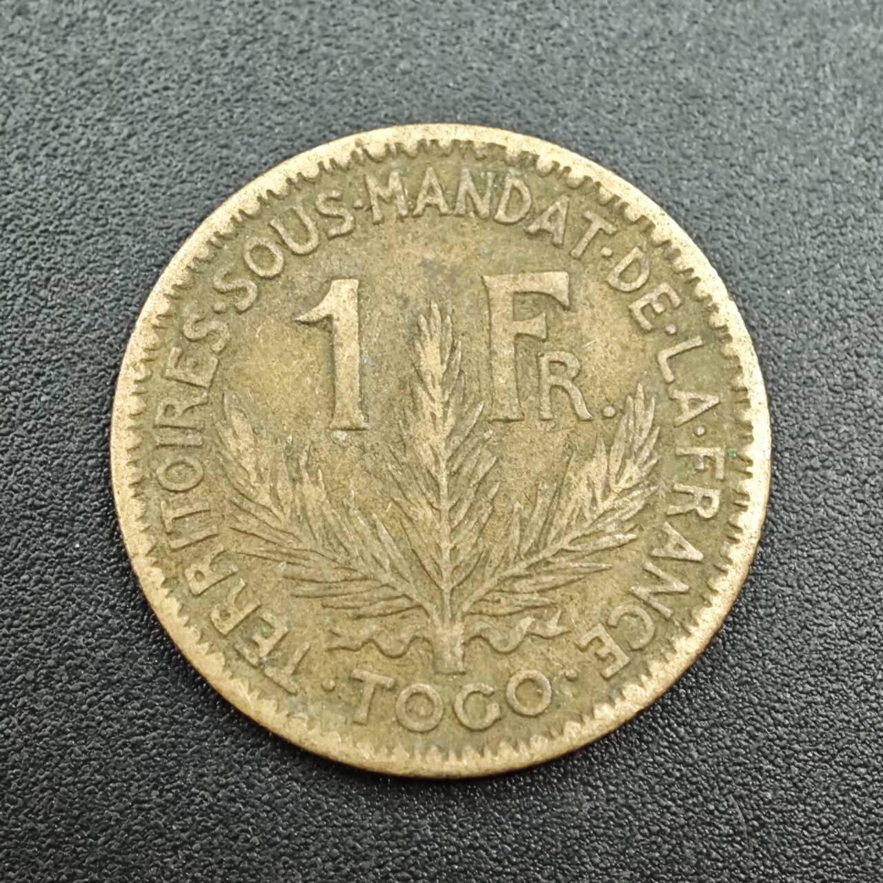 【淘币小摊】实时拍第七百八十八拍   散币小银币场   满百包邮可预留二周 每周一统一发货   法属多哥1924年1法郎铜币