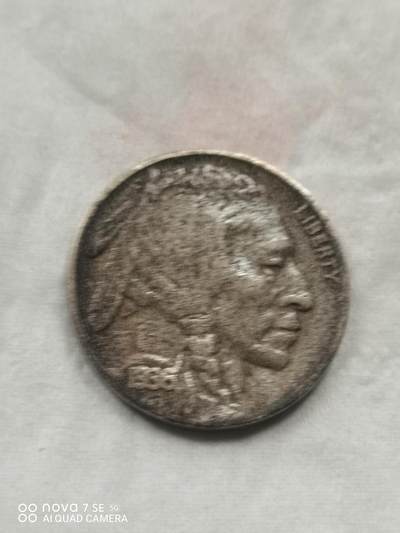 硬币 - 1936年美国印弟安人野牛图硬币