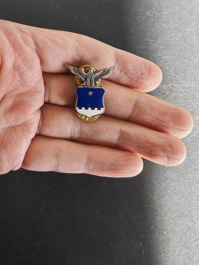 老王徽章第161期 - 美国空军准将副官领章     带厂标     1.25英寸