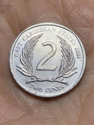 2025年第一百二十二场(总第一百四十八场）外国好品散币(免佣金) - 东加勒比2004年2分(伊丽莎白二世老年头像)