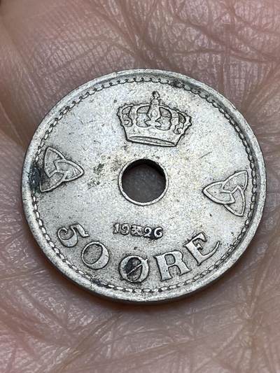 2025年第一百二十三场(总第一百四十九场）外国好品散币(免佣金) - 挪威🇳🇴1926年50欧尔(哈康七世第四版首发年)