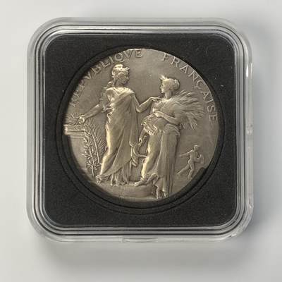 掌中浮雕-藏着的欧洲第040场 - 1922-1923年法国农业部银章，41mm，38g