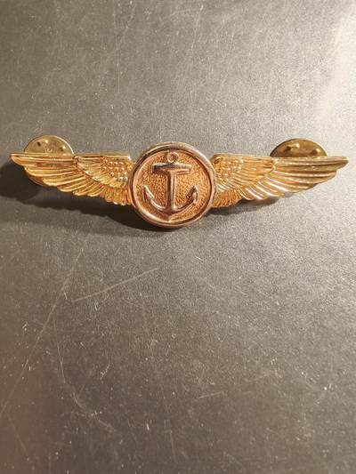 老王徽章第161期 - 美国海军航空观察员技能章      2.75英寸